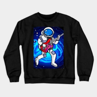 Astronaut Plays Guitar Crewneck Sweatshirt